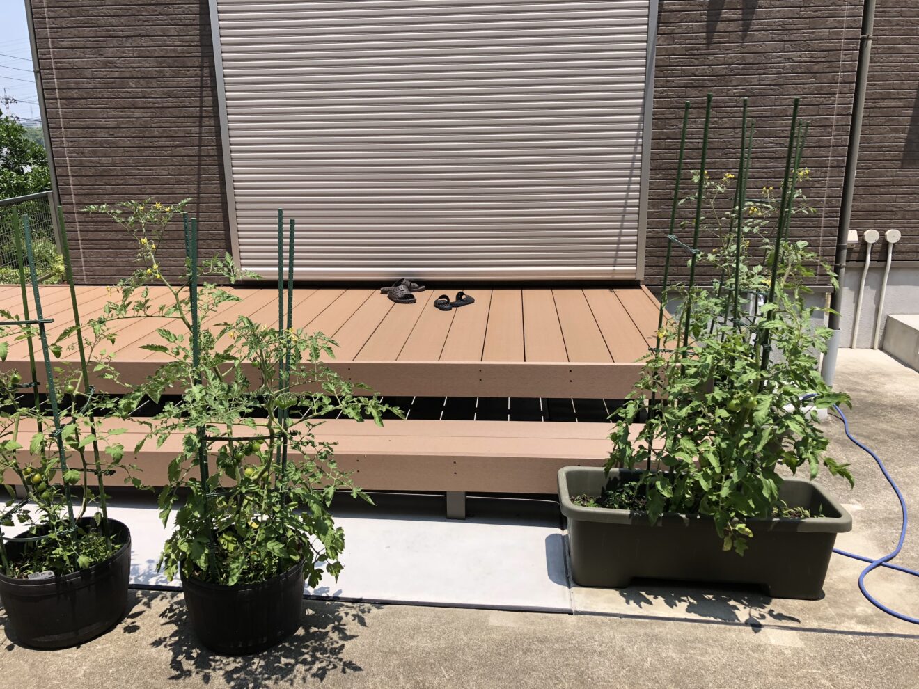 写真：リフォーム後のウッドデッキ01 - 福田造園の施行事例（愛知県豊田市）