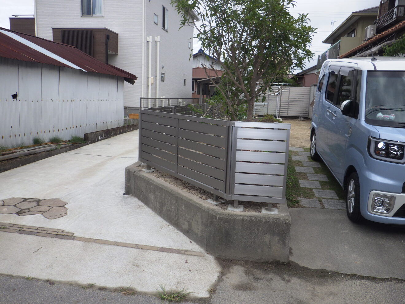 写真：フェンス施工後