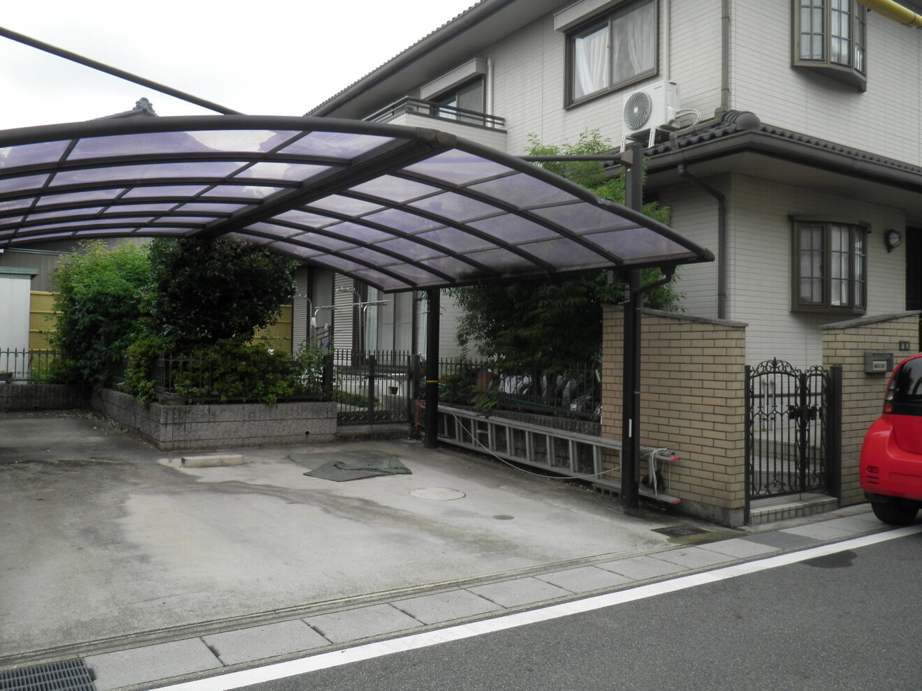 写真：リフォーム前のカーポート01 - 福田造園の施行事例（愛知県豊田市）