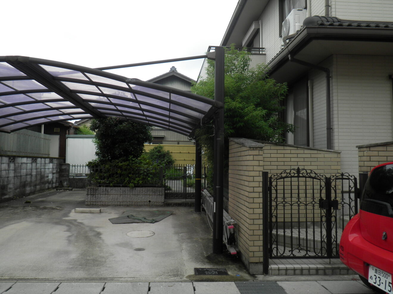 写真：リフォーム前のカーポート02 - 福田造園の施行事例（愛知県豊田市）