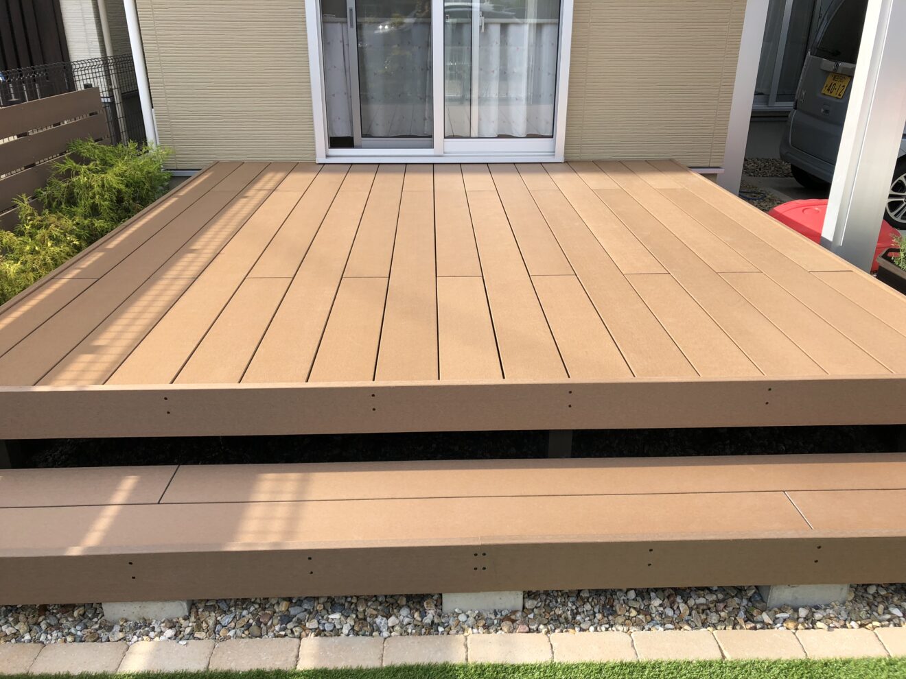 写真：ウッドデッキ施工後