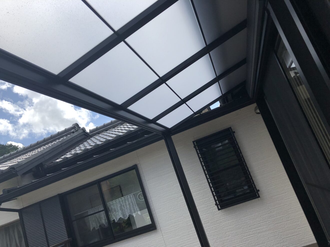 写真：テラス屋根01 - 福田造園の施行事例（愛知県岡崎市）