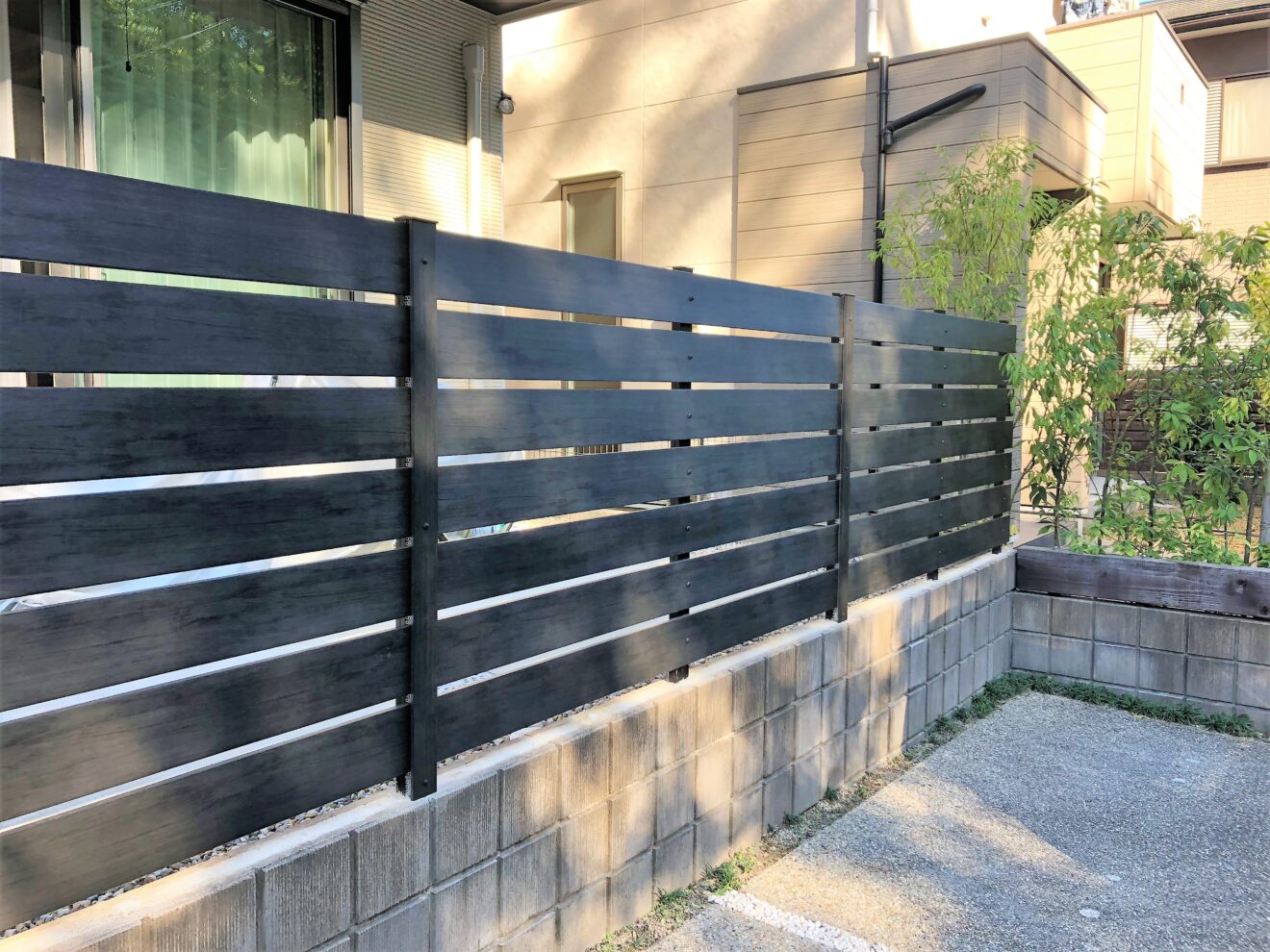 写真：目隠しフェンス - 福田造園の施行事例（愛知県みよし市）