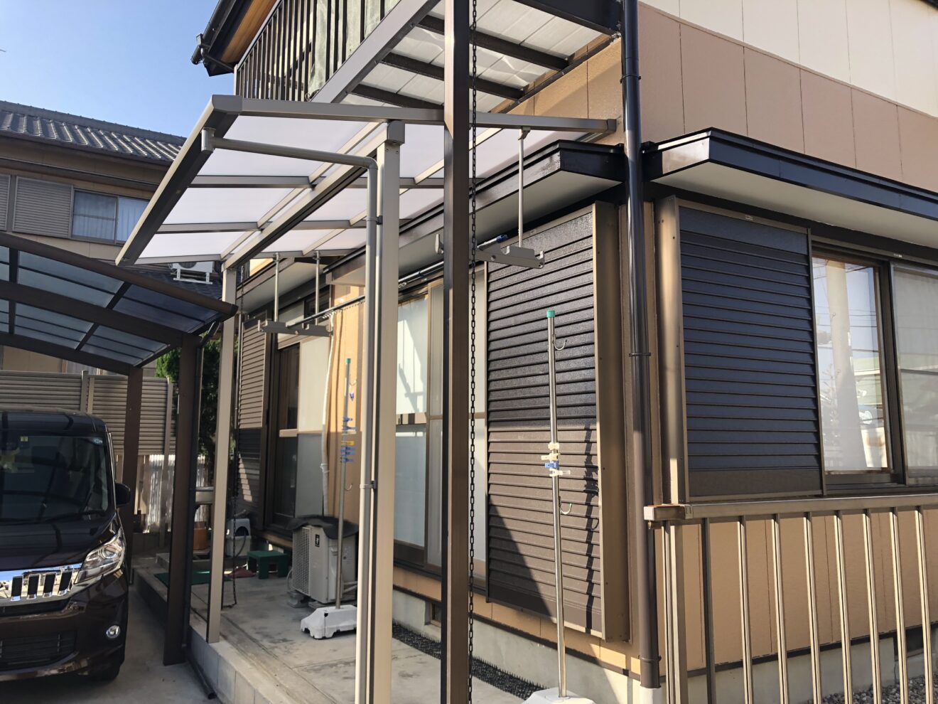 写真：リフォーム後のテラス屋根02 - 福田造園の施行事例（愛知県岡崎市）