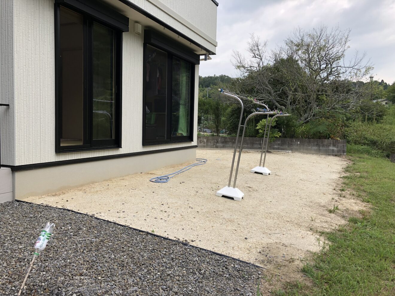 写真：フェンス施工前の庭01 - 福田造園の施行事例（愛知県岡崎市）