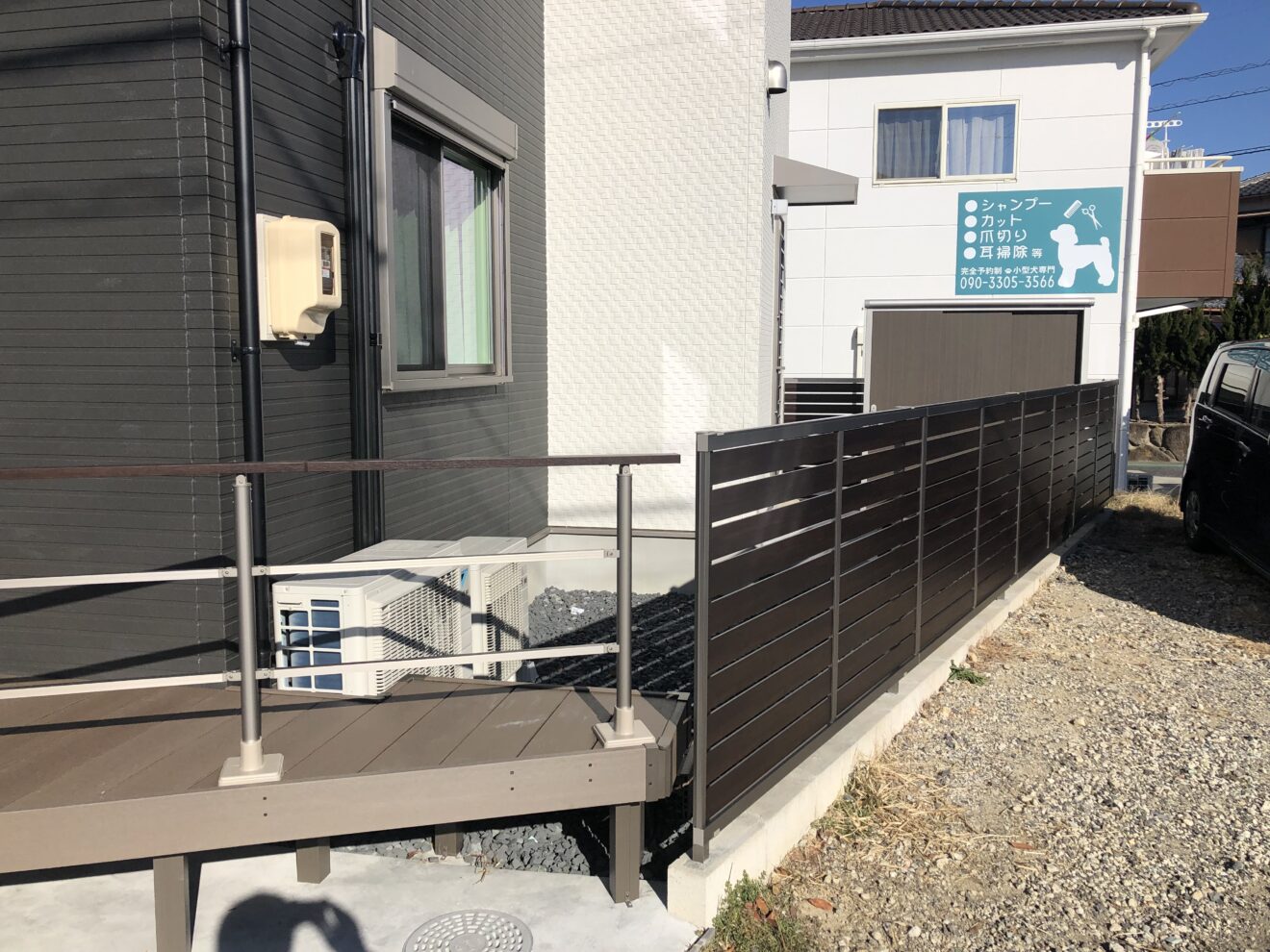 写真：ウッドデッキ施工後