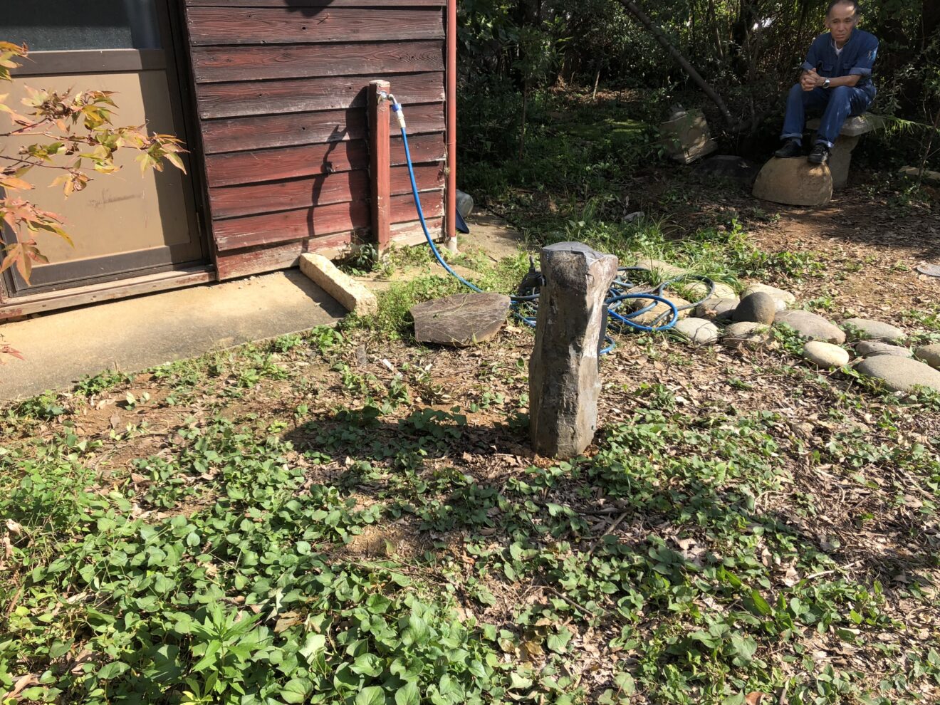 写真：リフォーム前の庭