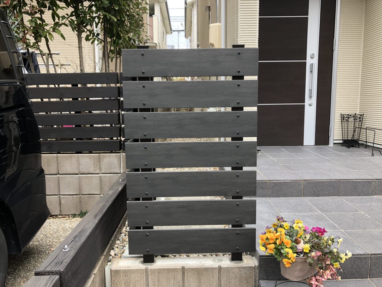 写真：目隠しフェンス012- 福田造園の施行事例（愛知県みよし市）