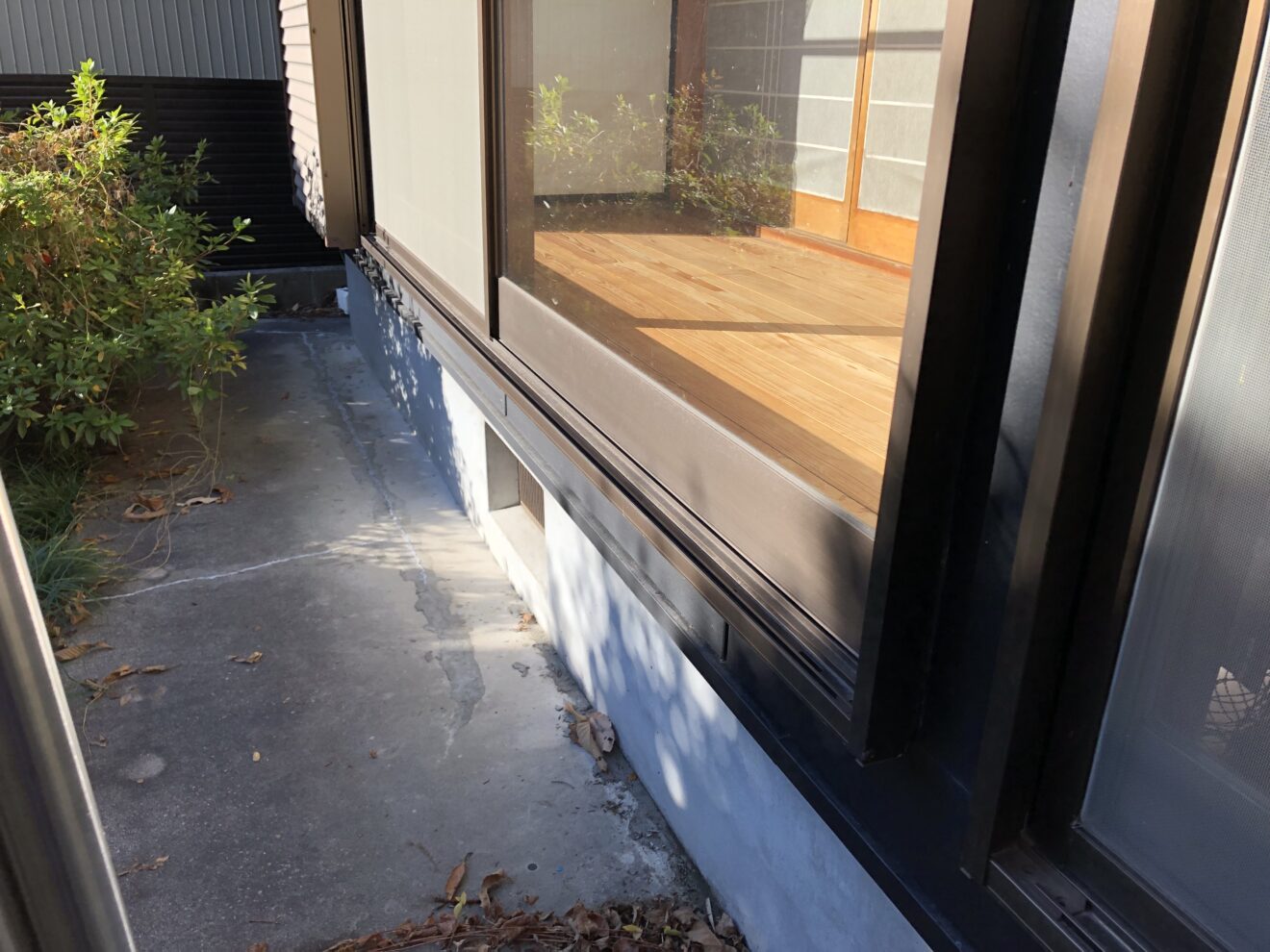 写真：ウッドデッキ施工前01 - 福田造園の施行事例（愛知県岡崎市）