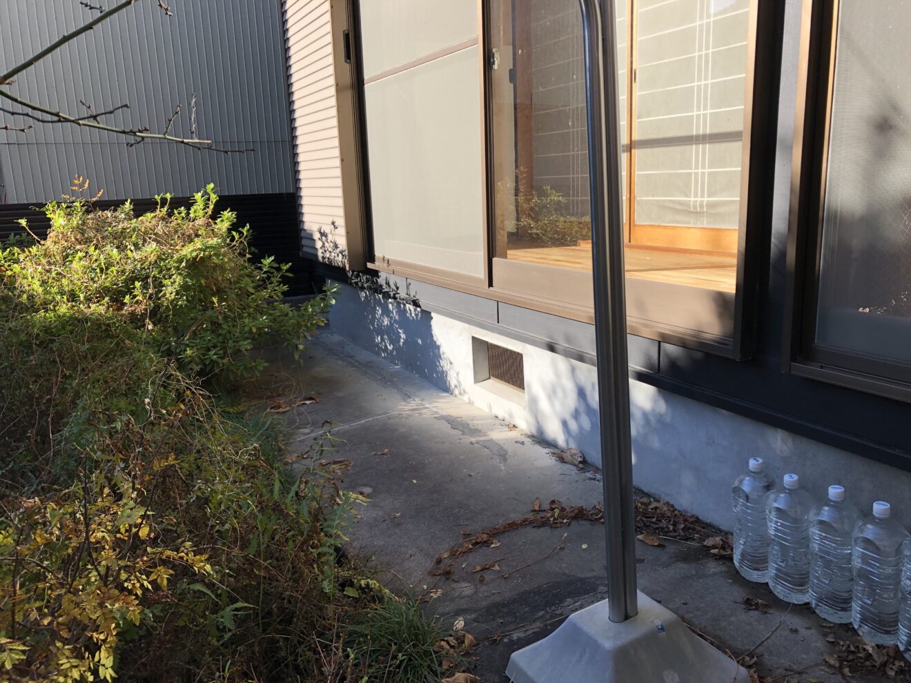 写真：ウッドデッキ施工前の庭02 - 福田造園の施行事例（愛知県岡崎市）