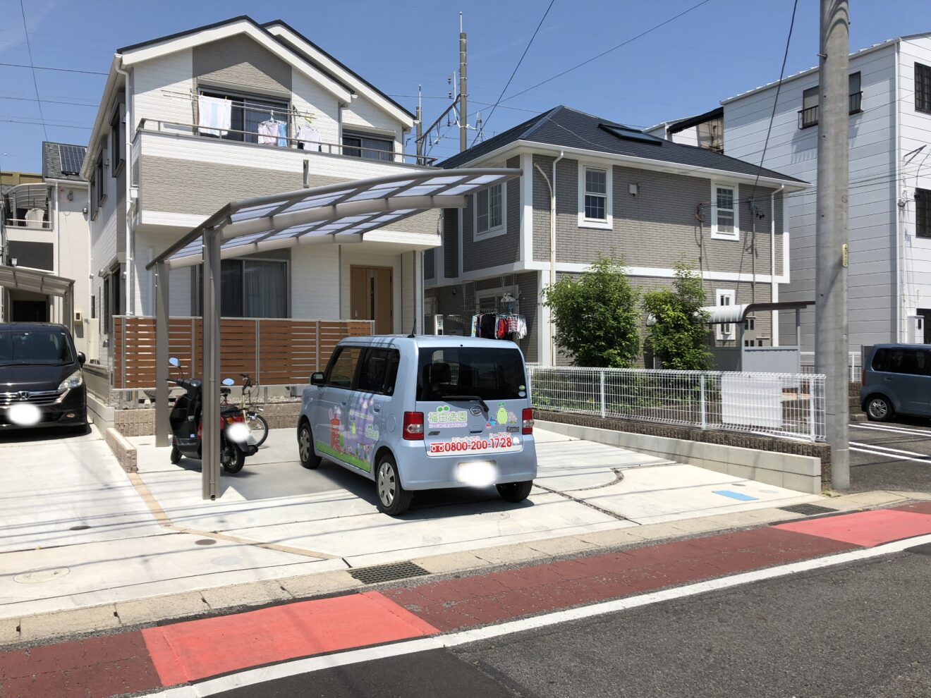 写真：駐車場、カーポート施工後02