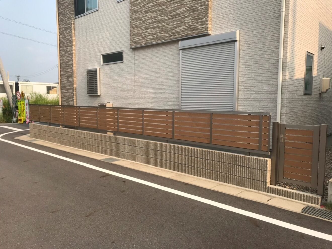 写真：目隠しフェンス - 福田造園の施行事例（愛知県豊田市）