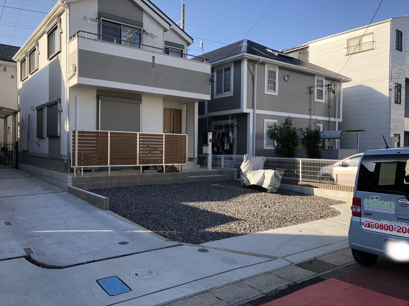 写真：駐車場、カーポート施工前01