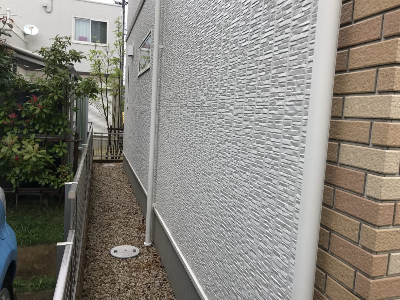 写真：テラス屋根施行前の住宅周り01 - 福田造園の施行事例（愛知県岡崎市）