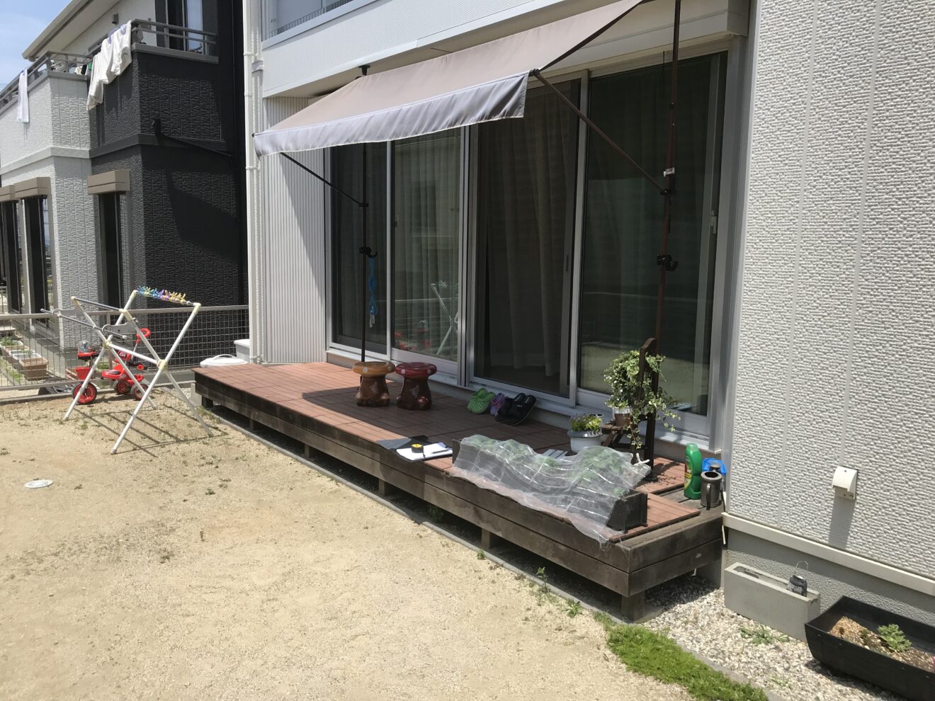 写真：リフォーム前のウッドデッキ02