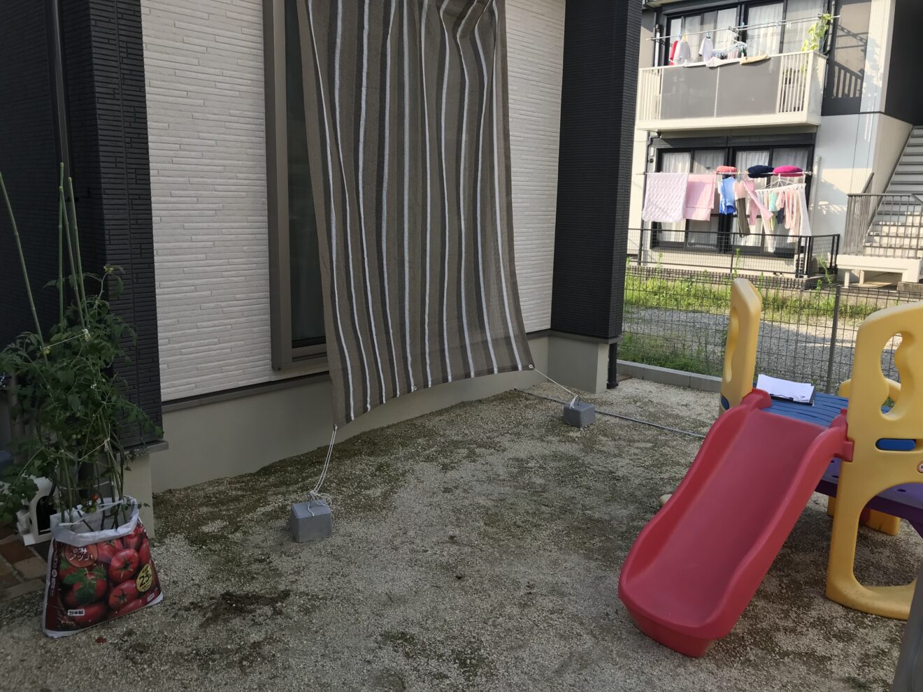 写真：ウッドデッキ設置前