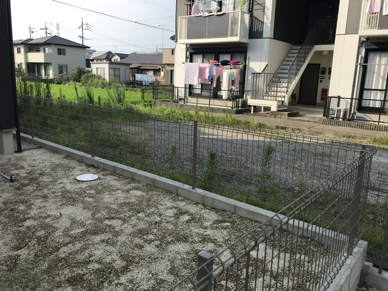 写真：リフォーム前のフェンス