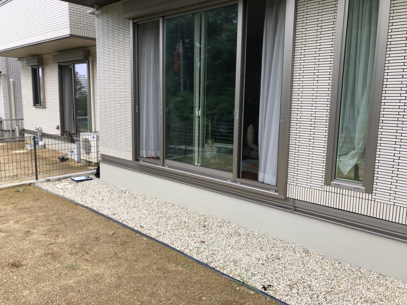 写真：ウッドデッキ施工前の庭02 - 福田造園の施行事例（愛知県岡崎市）