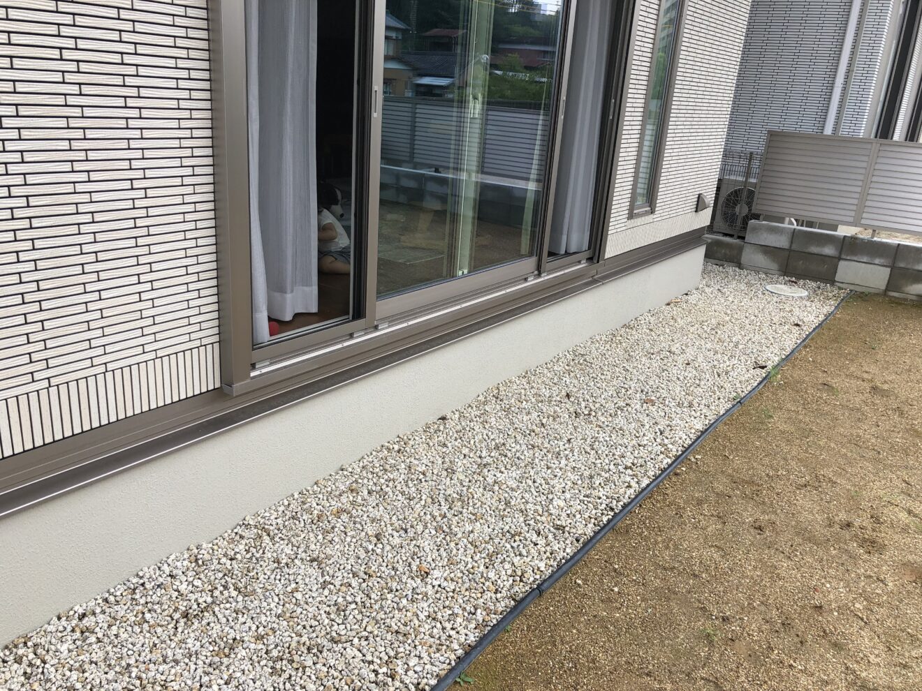 写真：ウッドデッキ施工前の庭01 - 福田造園の施行事例（愛知県岡崎市）