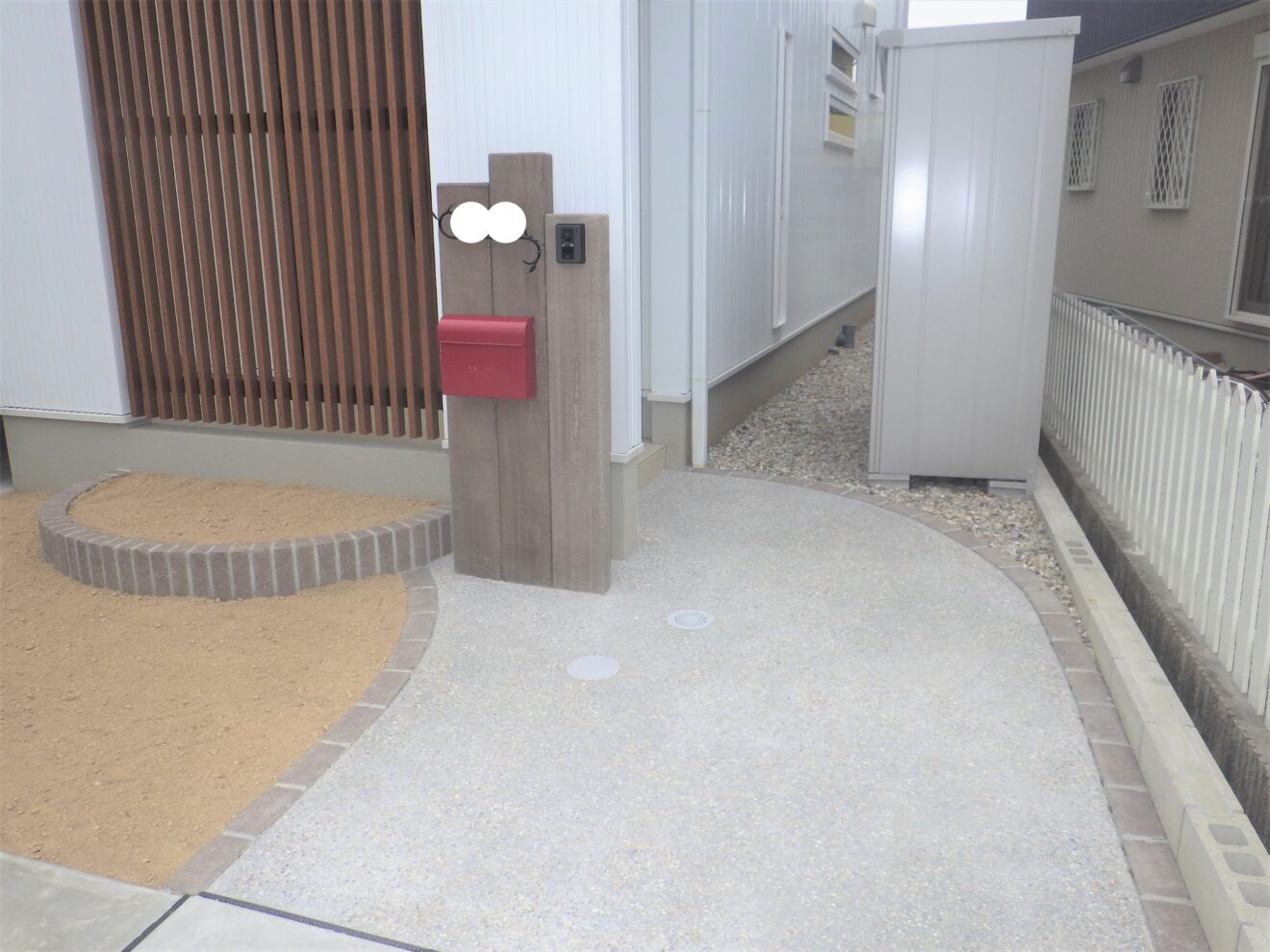 写真：門柱周り