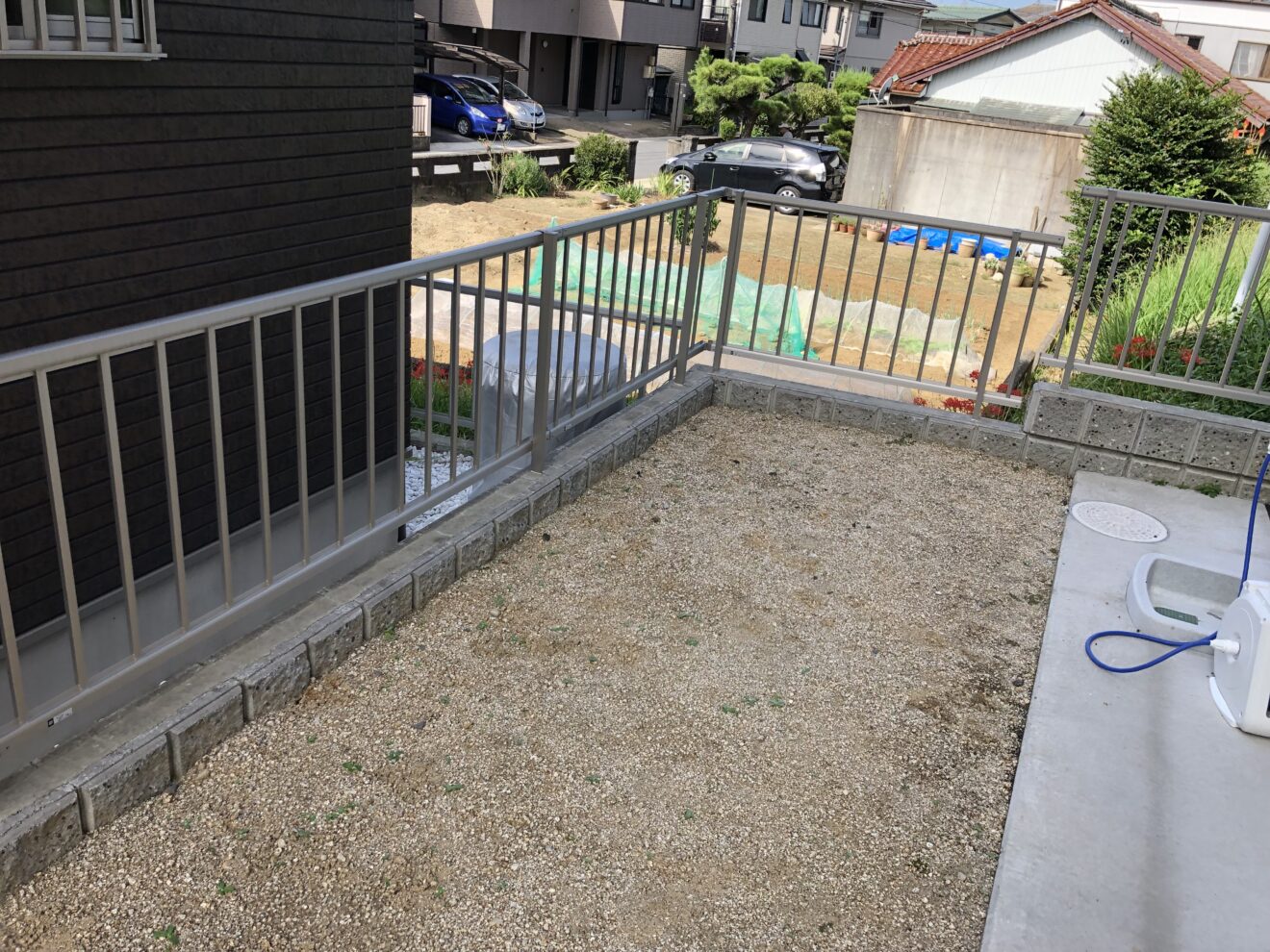 写真：物置設置前の庭02 - 福田造園の施行事例（愛知県岡崎市）