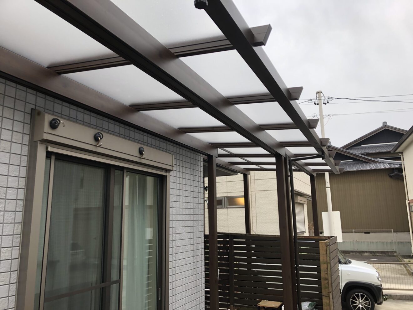 写真：テラス屋根 - 福田造園の施行事例（愛知県岡崎市）