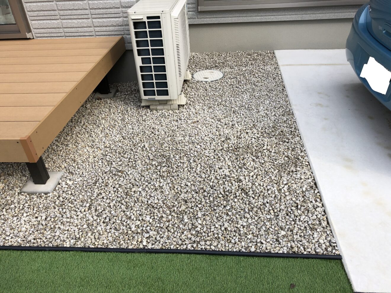 写真：砂利敷き後の庭 - 福田造園の施行事例（愛知県岡崎市）