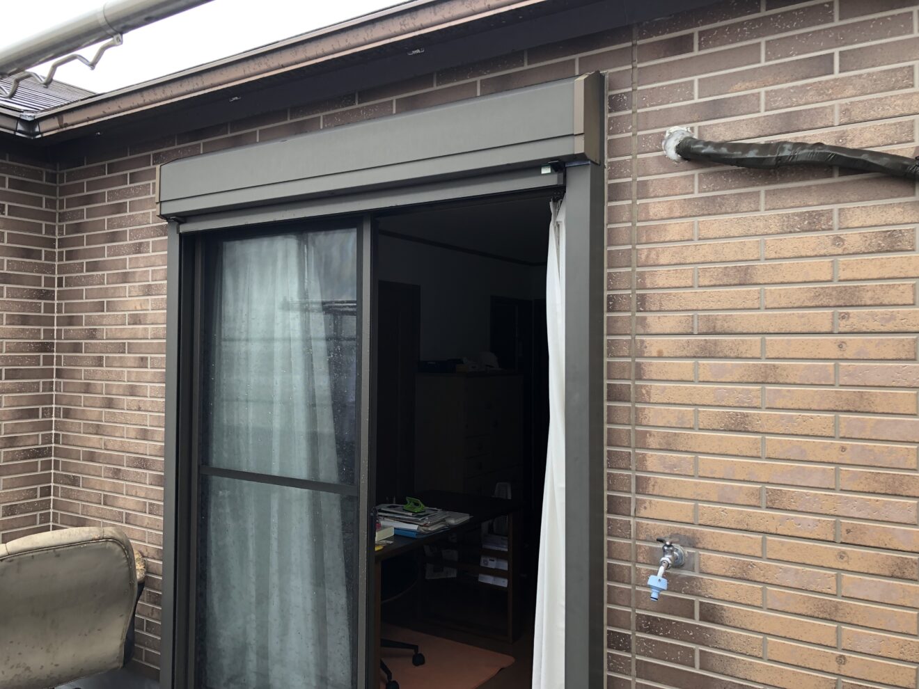 写真：テラス屋根施工前01