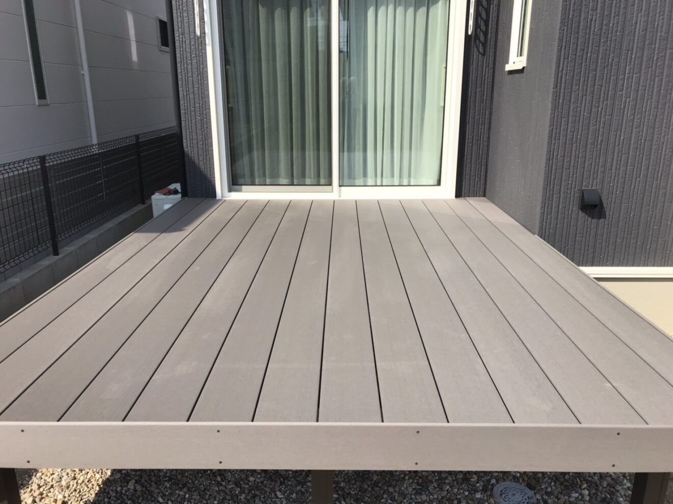 写真：ウッドデッキ施行後の庭 - 福田造園の施行事例（愛知県みよし市）