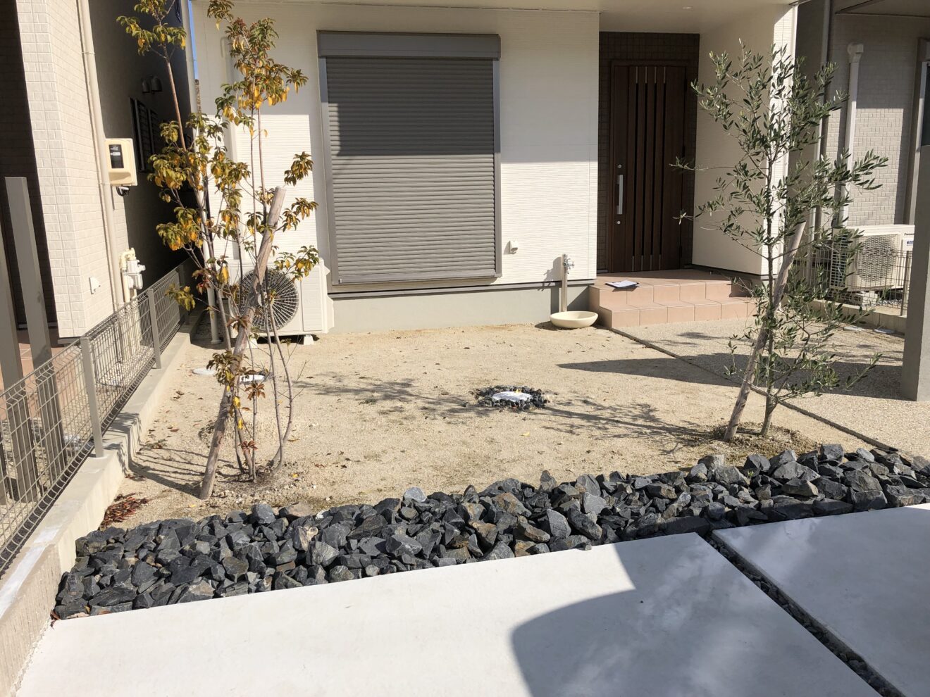 写真：ウッドデッキ設置前