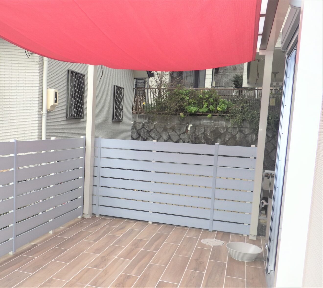 写真：リフォーム後のフェンス