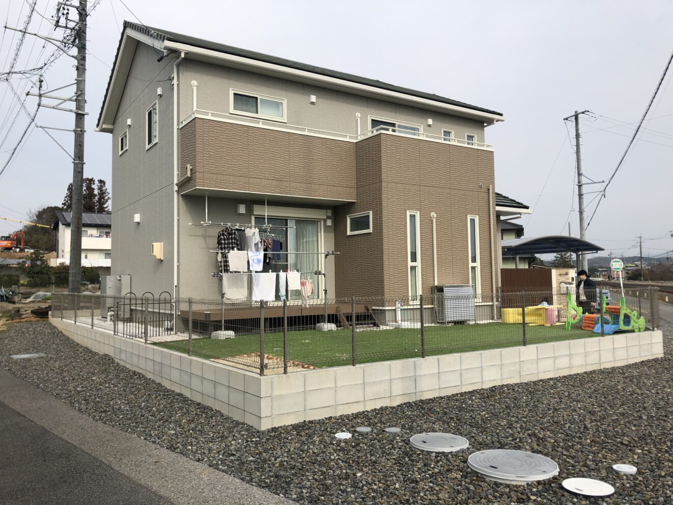 写真：パーゴラ施工前の庭02 - 福田造園の施行事例（愛知県岡崎市）