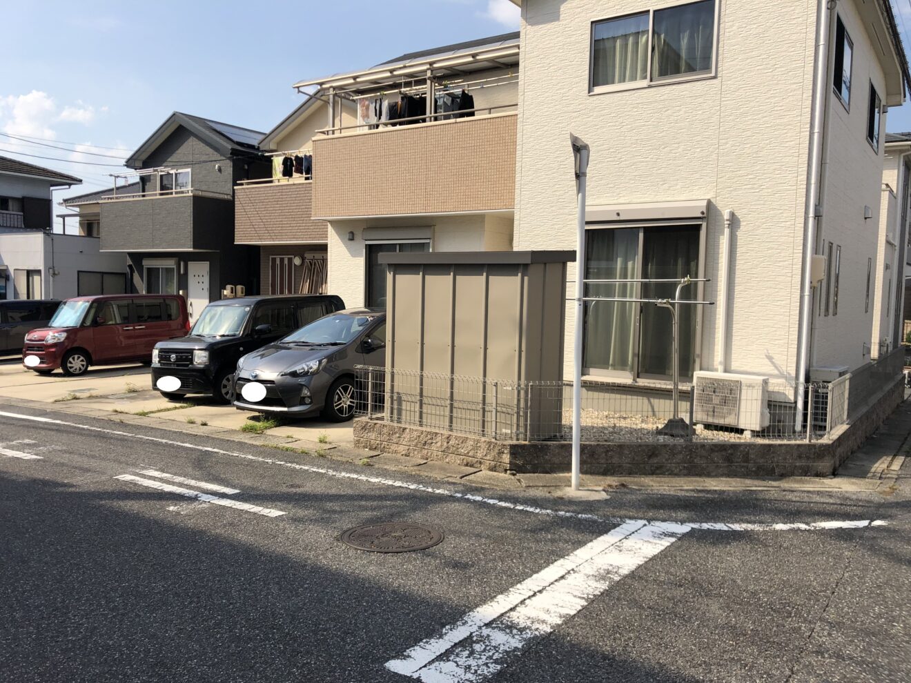 写真：カーポート施行前の駐車場 - 福田造園の施行事例（愛知県豊田市）