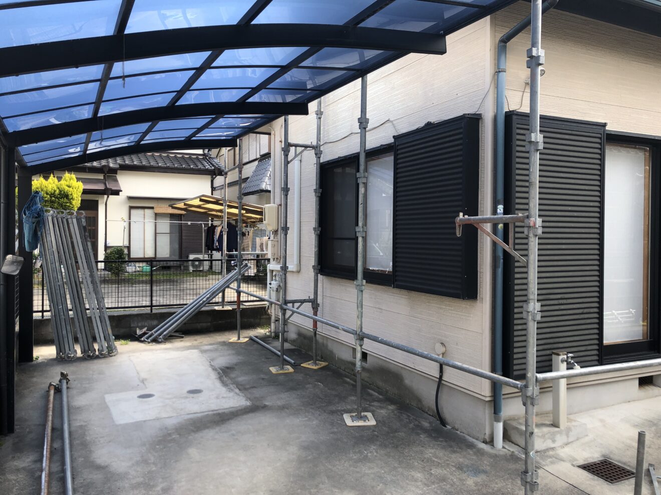 写真：塗装前の外壁02 - 福田造園の施行事例（愛知県岡崎市）