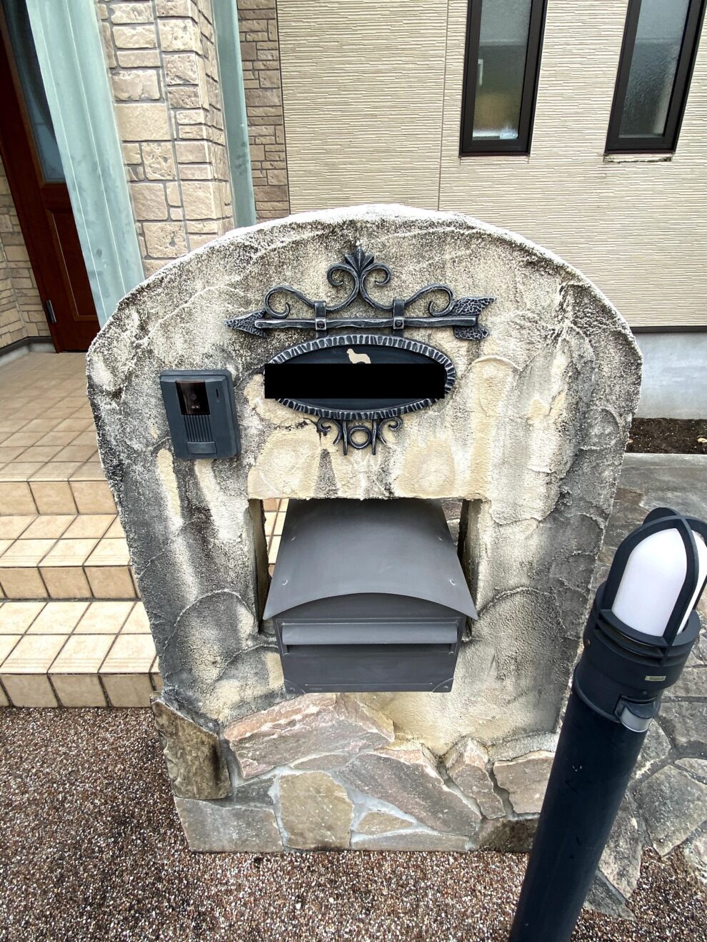 写真：リフォーム前の門塀周り - 福田造園の施工事例（愛知県愛知郡東郷町）