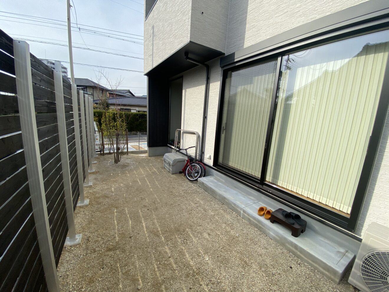 写真：ウッドデッキ施行前の庭 - 福田造園の施工事例（愛知県豊田市）