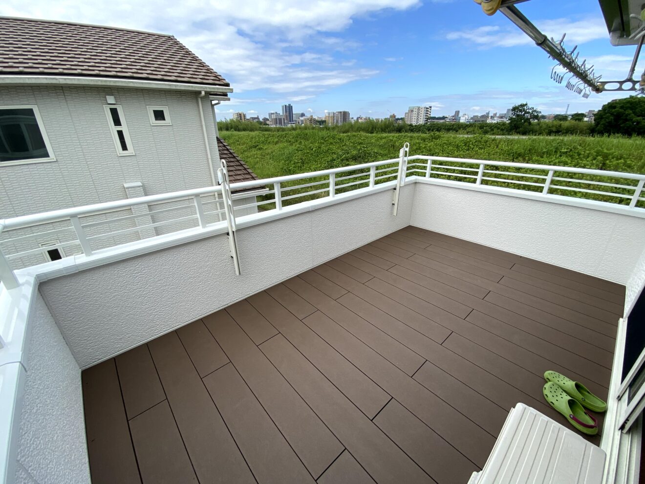 写真：防水工事後のベランダ - 福田造園の施工事例（愛知県豊田市）