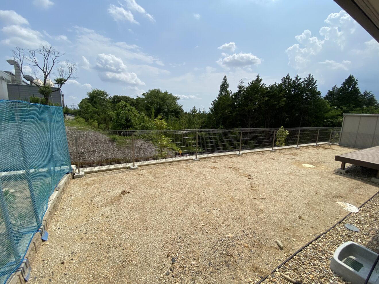 写真：土間コンクリート施工前の庭02 - 福田造園の施工事例（愛知県みよし市）