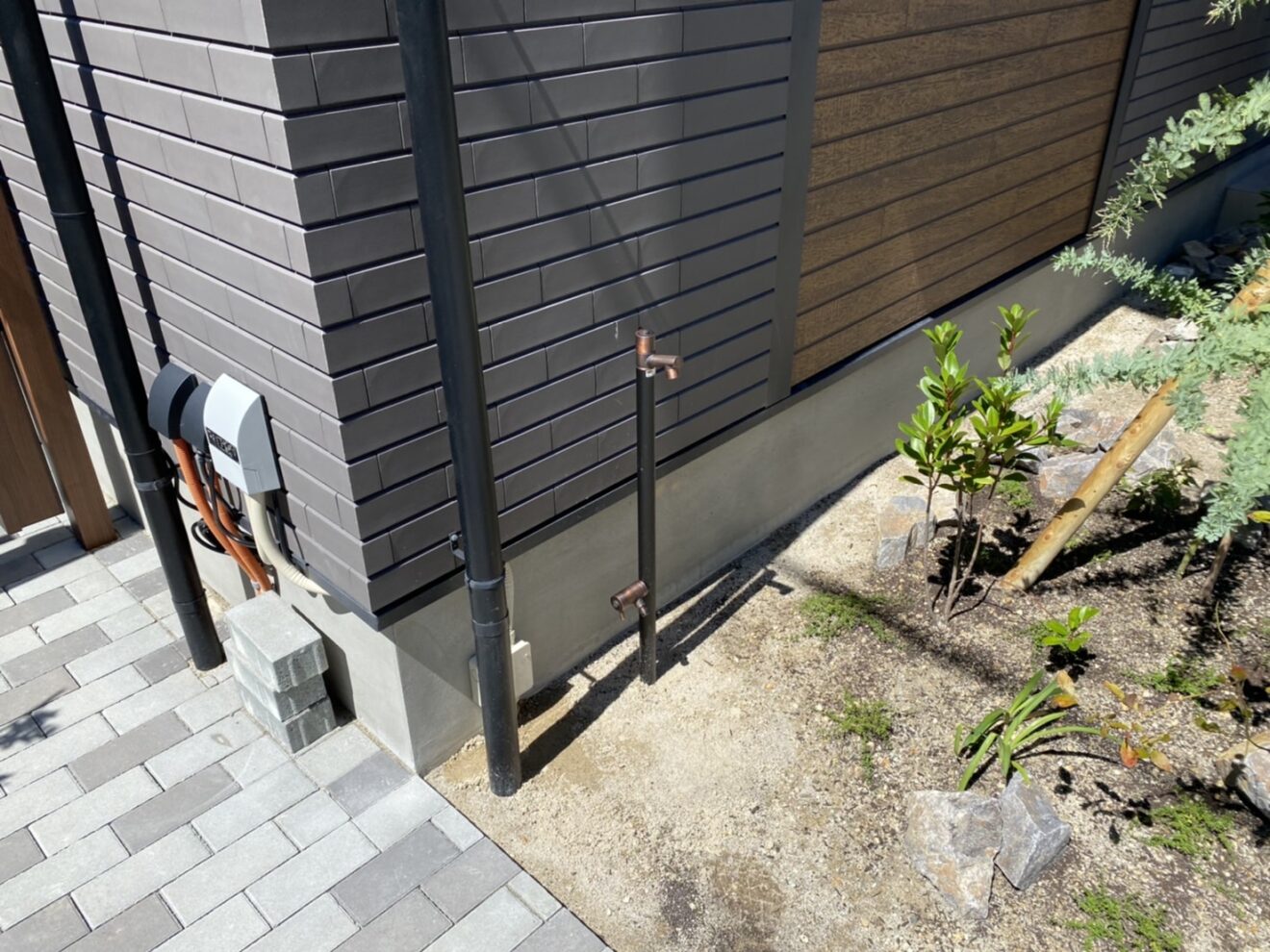 写真：リフォーム後の立水栓 - 福田造園の施工事例（愛知県岡崎市）