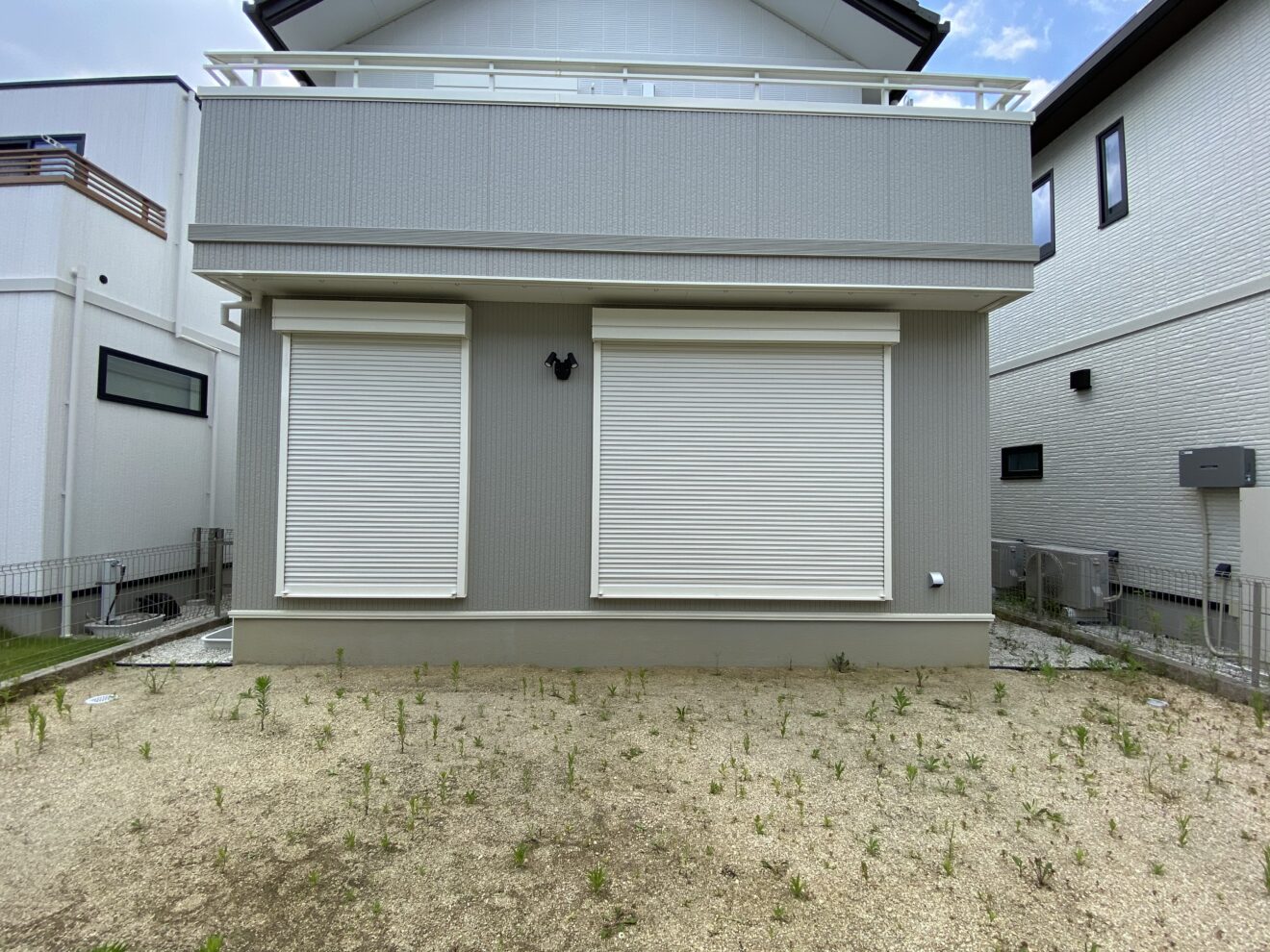 写真：ウッドデッキとテラス屋根施行前の庭02 - 福田造園の施工事例（愛知県豊田市）