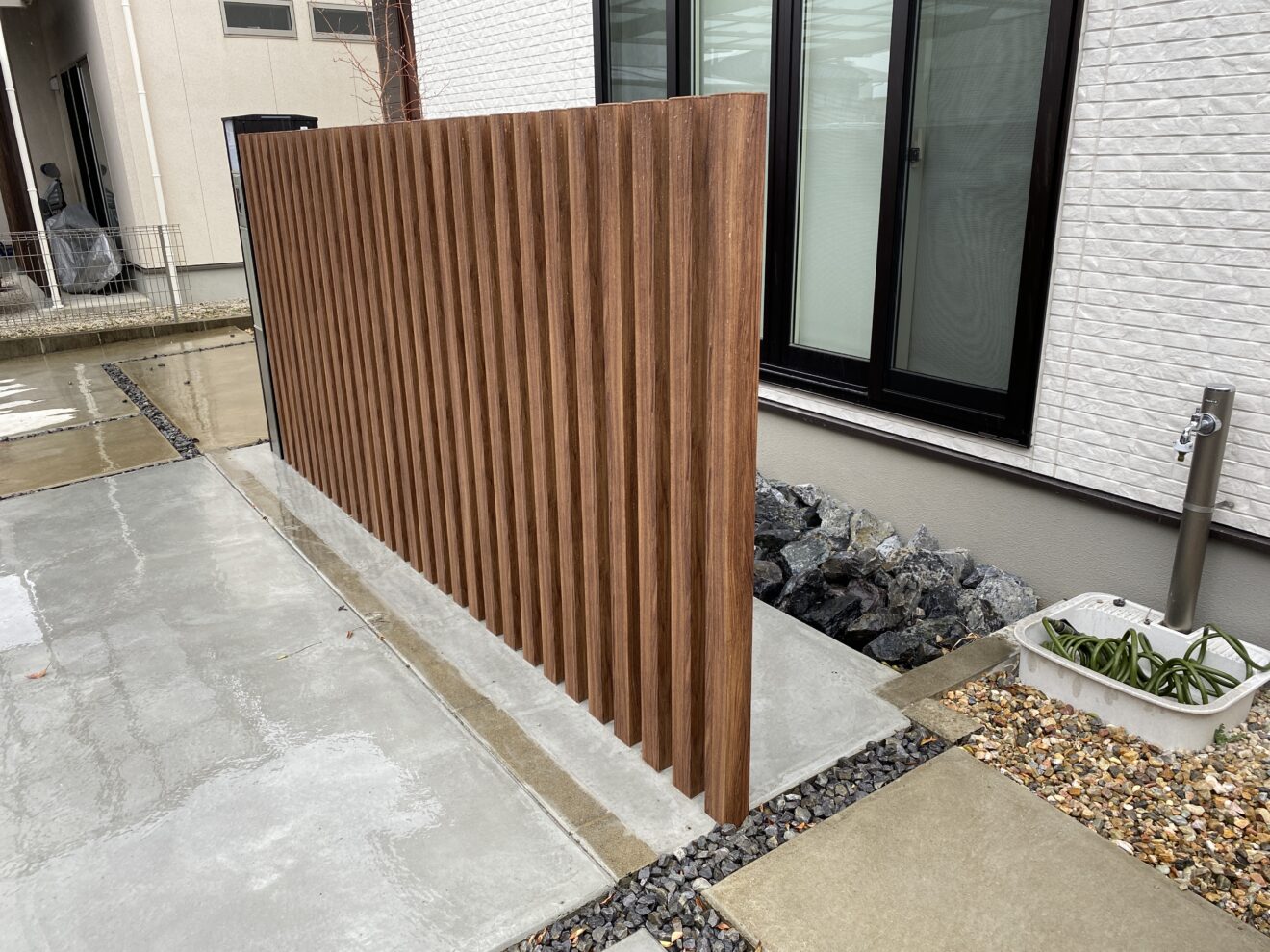 写真：格子材施行後- 福田造園の施工事例（愛知県尾張旭市）