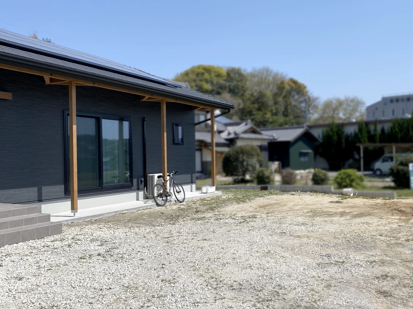 写真：外構施工前の更地 - 福田造園の施工事例（愛知県西三河）