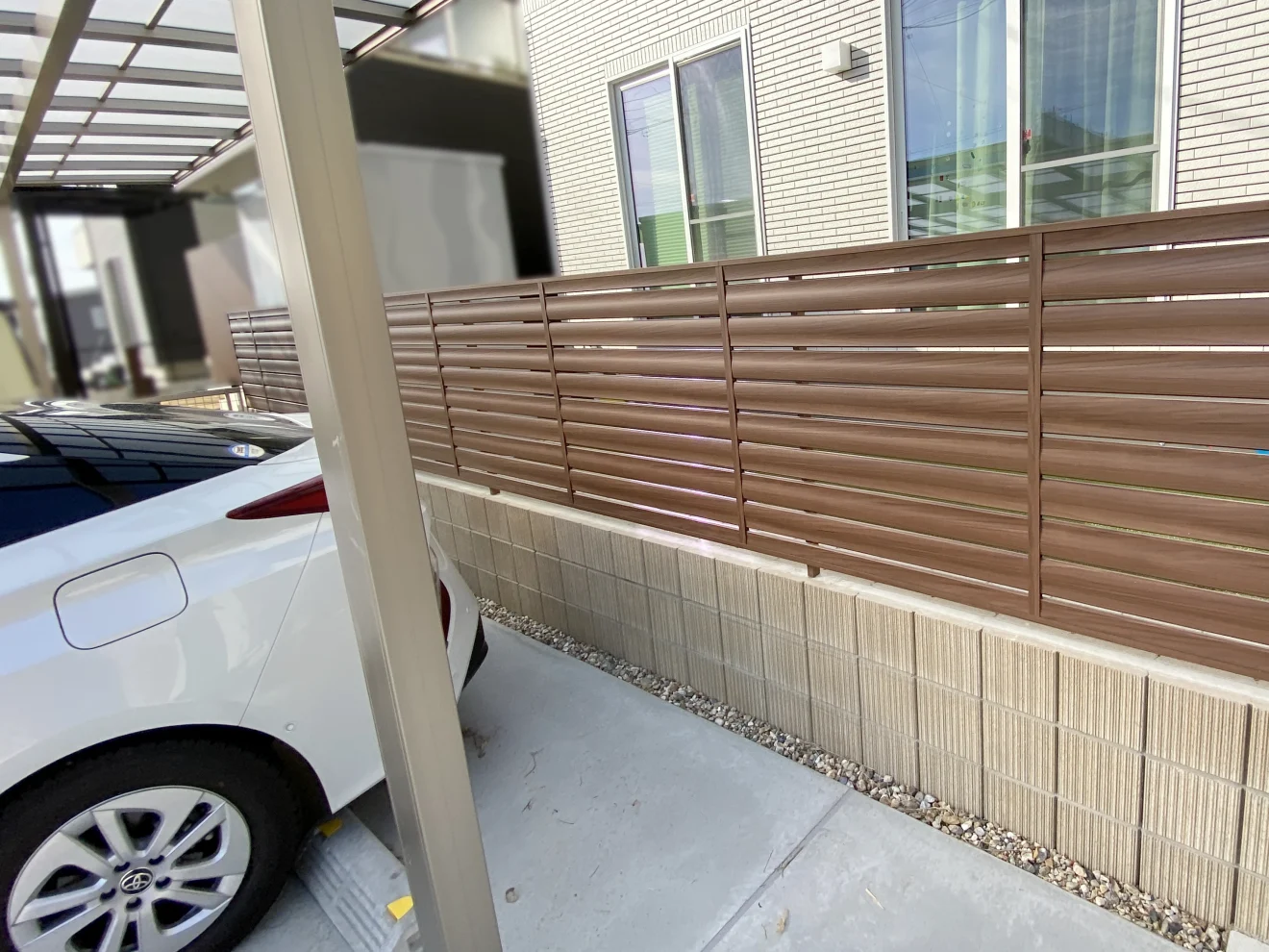 写真：目隠しフェンス - 福田造園の施工事例（愛知県豊田市）