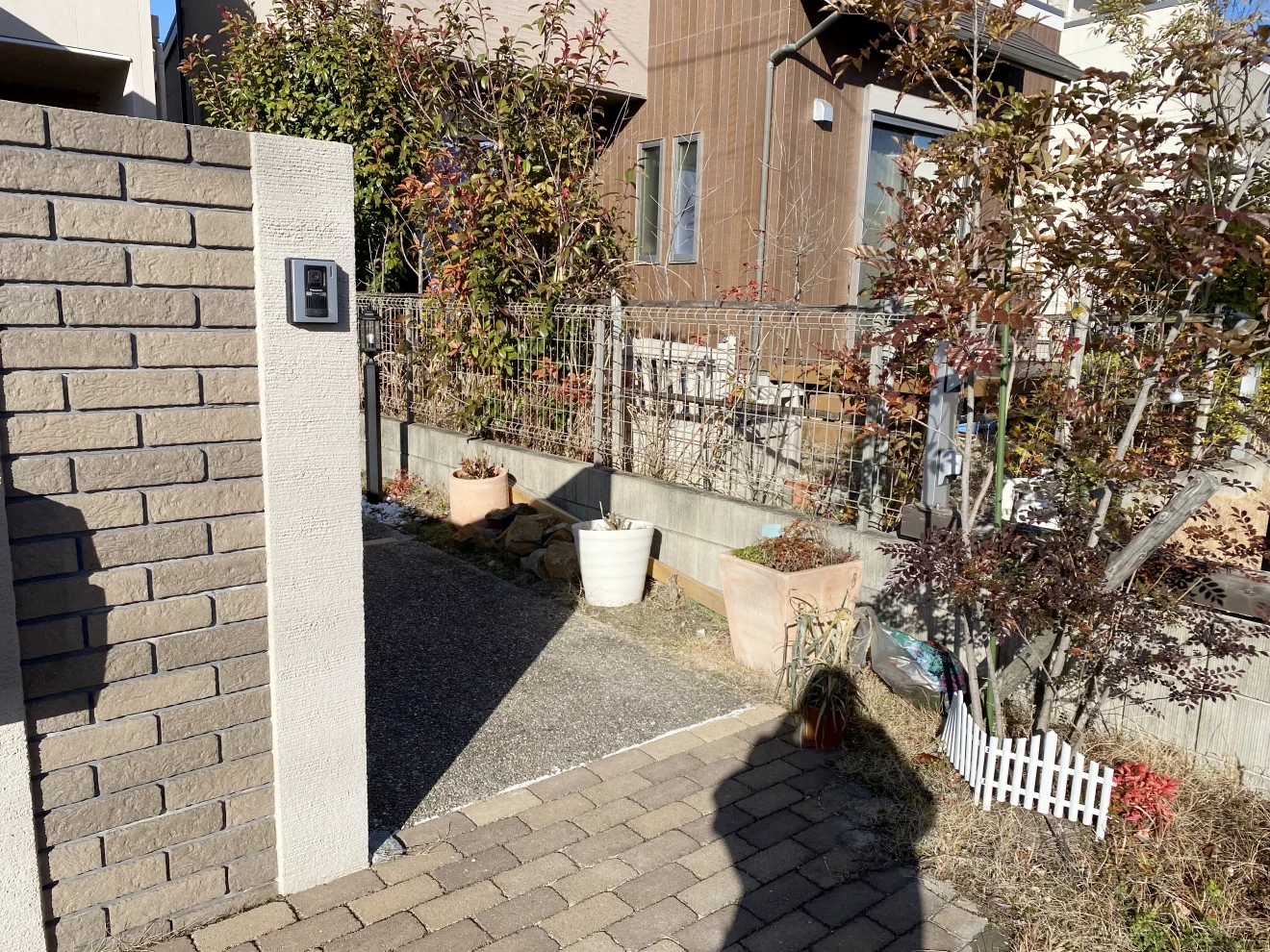 写真：リフォーム前の門周り02 - 福田造園の施工事例（愛知県みよし市）