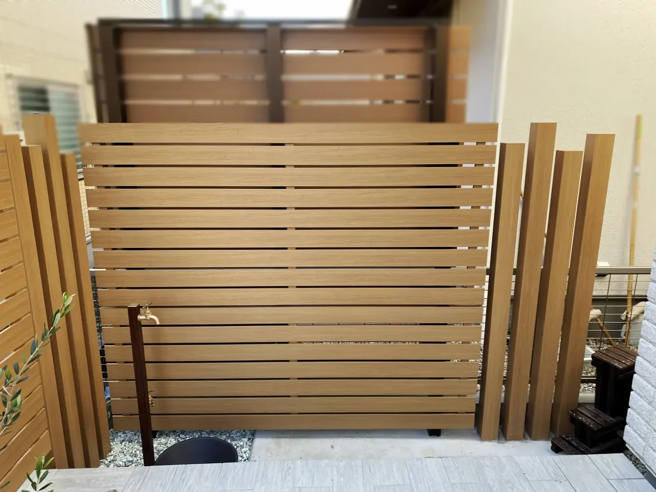 写真：目隠しフェンス - 福田造園の施工事例（愛知県豊田市）