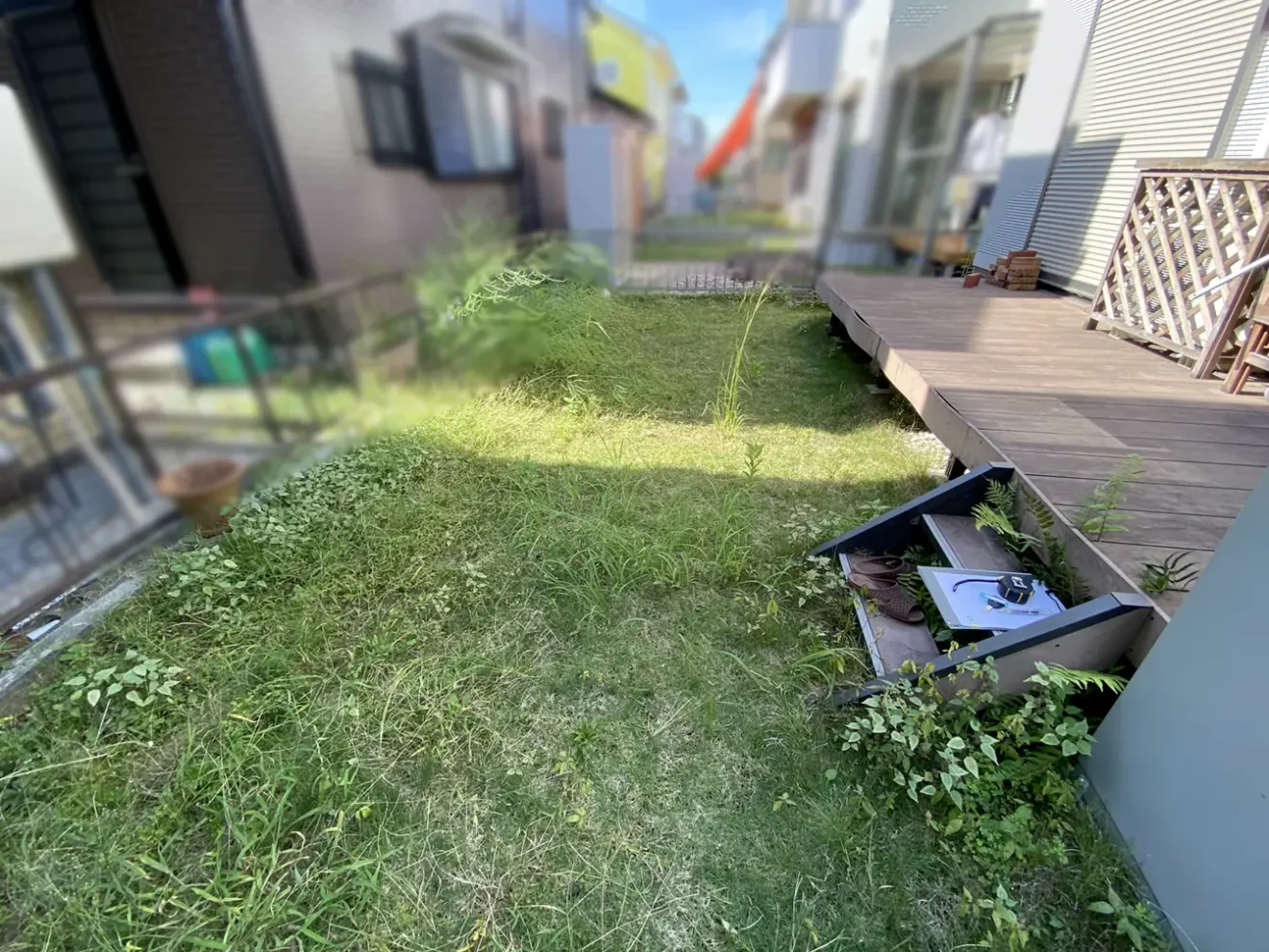 写真：リフォーム前の庭