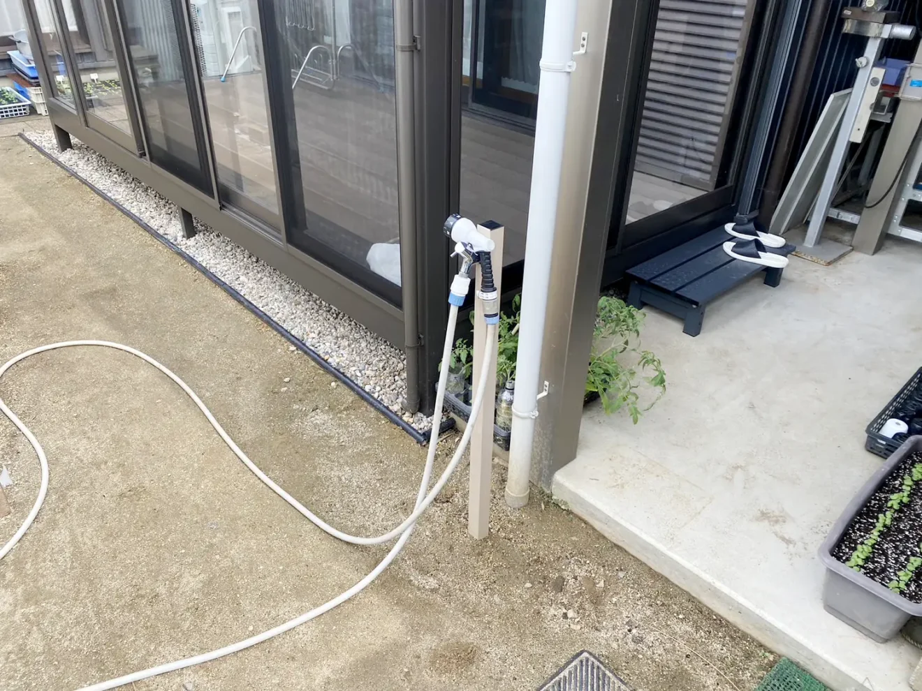 写真：テラス囲い施工後01 - 福田造園の施工事例（愛知県岡崎市）