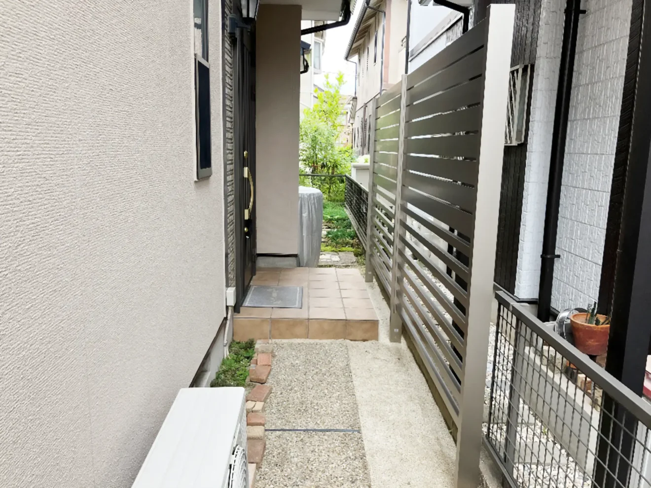 写真：目隠しフェンス - 福田造園の施工事例（愛知県名古屋市）