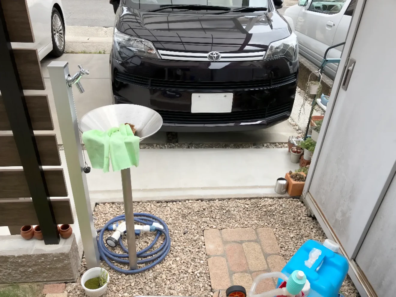 写真：水受け - 福田造園の施工事例（愛知県名古屋市）