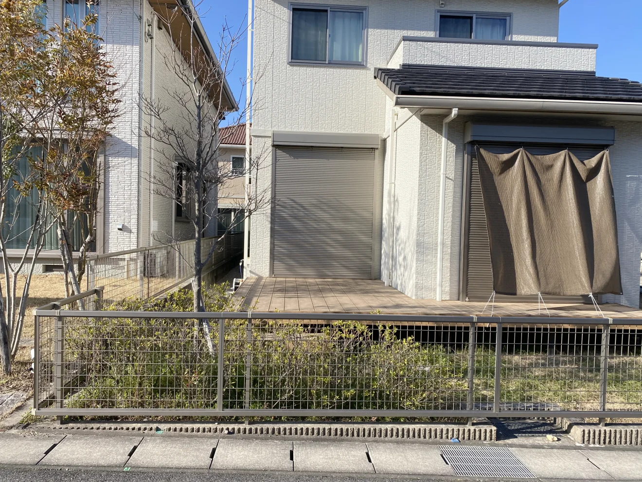 写真：リフォーム前の外構全景 - 福田造園の施工事例（愛知県長久手市）